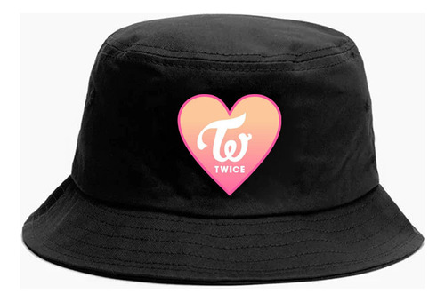 Gorro Bucket Hat Twice Corazón Estampado