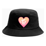 Gorro Bucket Hat Twice Corazón Estampado