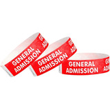 Pulseras Tyvek Rojas De Admisión   Eventos - 500 Unida...