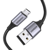 Cable Usb Micro Nylon Trenzado Rápido Cargador Para Samsung