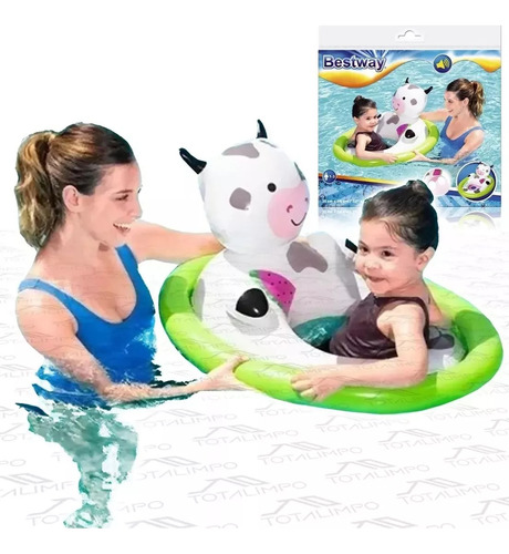 Inflable Asiento Sonido Animales Bestway 34058 Bebe Cuota