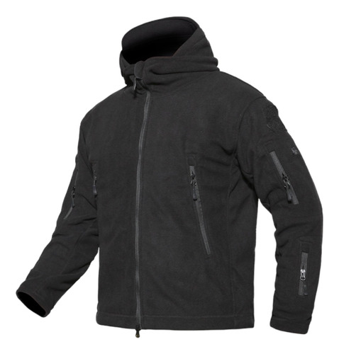 Poleron Tactico Polar Softshell Cierres Impermeable Ccvp4