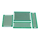 Kit X 4 Placa Pcb Experimental Simple 5x7 4x6 3x7 2x8 Fr4