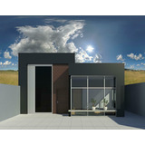 Projeto De Arquitetura De Casa Moderna 95m² - Terreno 10x25m