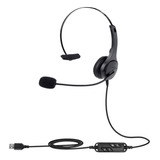 Auriculares Ajustables Para Llamadas De Oficina, Monoaurales