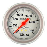 Reloj  Temperatura De Agua Con Capilar 2 Mts Ø 66 Mm Linea High Comp Orlan Rober Fondo Plata O Negro