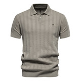 Camiseta Polo De Punto Para Hombre, Camisas Polo Para Hombre