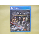 Injustice Gods Among Us Ultimate Edition Ps4 Físico Usado.