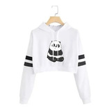 Buzo Buso Saco Hoodies Corto Blanco Osos Escandalosos