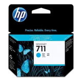 Cartucho De Tinta Hp 711 Cyan Designjet 29 Ml Cz130a