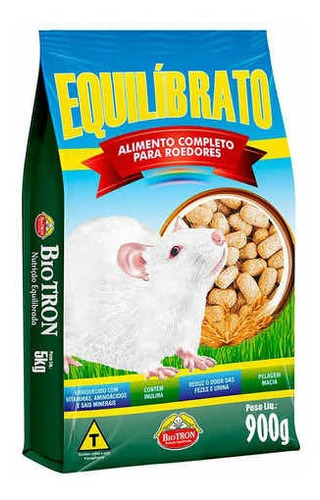 Ração Equilíbrato 900gr - Biotron Alimento Para Roedores