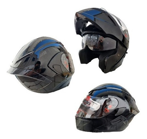 Casco Abatible Aleron Trasero Certificado Dot Deflector 