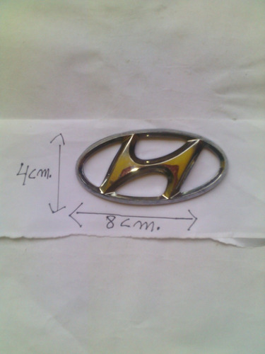 Emblema Parrilla Capot Hyundai Accent/elantra Foto 3