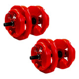 Kit Set 16kg 360fitness Discos Mancuernas Barra