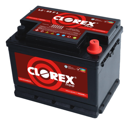 Bateria Para Auto 12x65 Potencia Durabilidad 12v Clorex