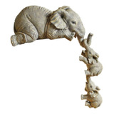 Estantería Decorativa De Resina Con Forma De Elefante