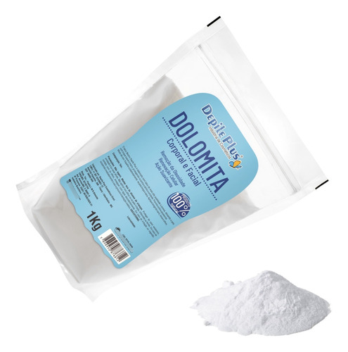 Pó De Dolomita Corporal E Facial 100% Natural 1kg