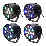 Luz De Escenario Led Rgbw Par Luces 12pcs Led 12w Auto