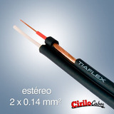 Cabo De Áudio Estereo Philips 2x0.14mm - 25 M