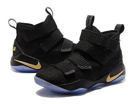 Nike Lebron Soldier 9 Negro Dorado Unica Piezas Liquidacion 