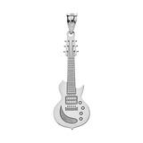 Guitar Charms Silver Personalized Musical Instrument Electri