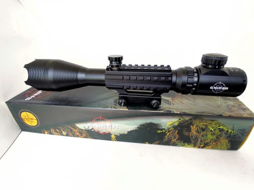 Luneta Sniper 4x16x50 Reticulo Iluminado Envio Imediato 20mm