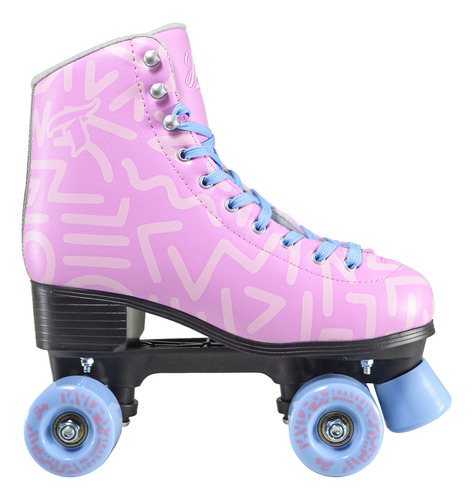 Patins Quad Traxart Jolly Rosa Lilas - 58mm X 32mm Abec-7