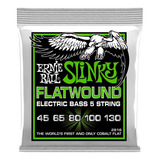 Cuerdas Ernie Ball Flatwound Regular Slinky Bass 45-130 2816