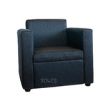 Sillon Juli Individual Un Cuerpo Tapizado Chenille Rustic