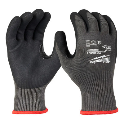 Guantes Anticorte Niv. 5 Con Nitrilo Milwaukee 48-73-8653 Xl Gris Oscuro | Envío gratis