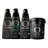 Arvensis Kit Cachos Shampoo+condicionador+mascara+ativador