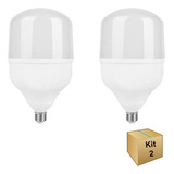 Kit De 2 Bombillas Led Con Base E27, Bivolt, Blanco Frío, 50 W, Color Blanco Frío, 110 V/220 V