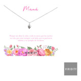 Collar Con Dije Corazón Mamá Flores Regalo Hombre Mujer