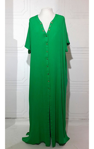 Vestido Camisero De Bambula Talles Grandes Xxxl