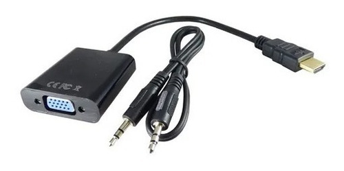 Cable Conversor Hdmi A Vga + Cable Audio Mini Plug 3,5mm