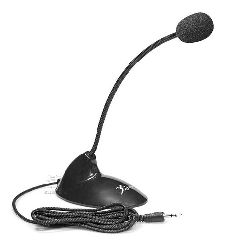 Microfone De Mesa P2 Knup Aste Flexível