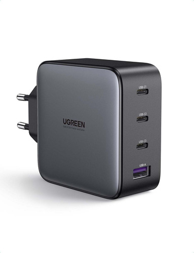 Cargador Ugreen 100w Gan Usb Tipo C. 4 Puertos. Carga Rápida