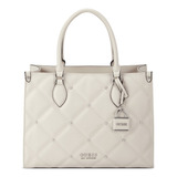 Bolsa Guess Factory Cc861424-lin Acabado De Los Herrajes Niquel Color Beige Claro Color De La Correa De Hombro Beige Diseño De La Tela Liso