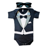 Body Baby Temático Poderoso Chefinho Mesversário + Óculos   