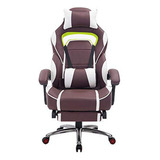 Silla Gaming Racing Deluxe Con Reposapiés Y Cojín Lumbar