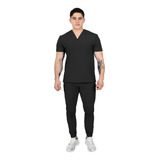 Uniforme Quirugico Jogger Antifluidos Hombre Negro