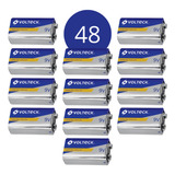 48 Pilas Baterias Zinc-carbón 9 V En Blíster, Volteck 46312