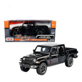 2021 Jeep Gladiator Rubicon Negro Motormax Esc 1:24 Caja 