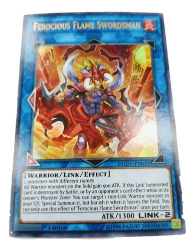 Ferocious Flame Swordsman Link Yugioh Duel Overlord