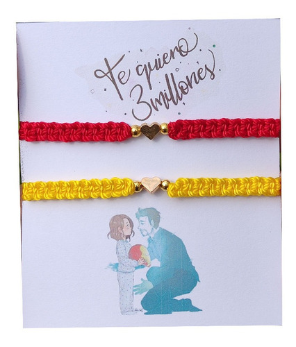 Pulseras De Pareja Dúo Iron Man Te Quiero 3 Mil Amor Amistad