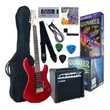 Paquete Guitarra Eléctrica Yamaha Gigmaker Roja Erg121gpiimr Color Rojo Orientación De La Mano Diestro