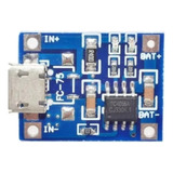 Mini Carregador De Bat De Litio Micro Usb 5v 1a Tp4056