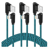 Foxsea Cargador Para iPhone De 10 Pies, Paquete De 3 Cables