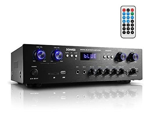 Donner Receptor Amplificador De Audio Estéreo Bluetooth 5.0,