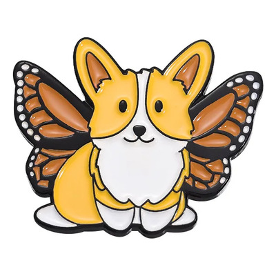 Broche De Perro Corgi, Pin De Solapa De Animal, Placa De